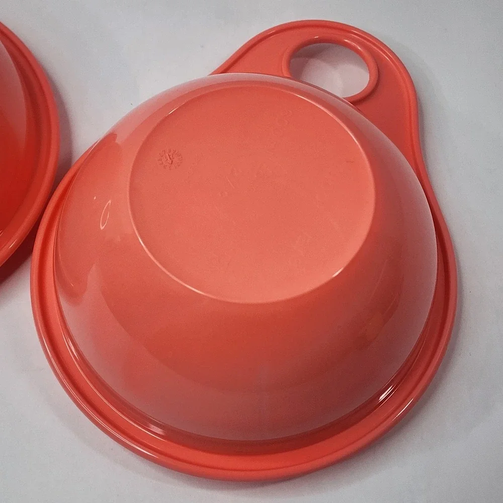 2 Tupperware Thatsa Bowls Extra Mini 2 1/2 Cups New 6809B-3 Coral Pink New